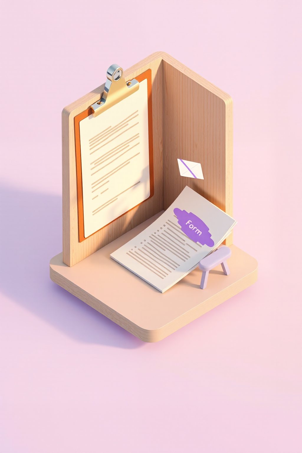 Diagram: form, template, PDF, inbox